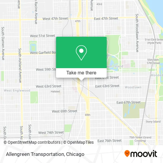 Allengreen Transportation map