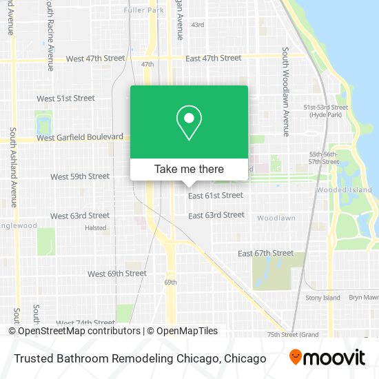 Trusted Bathroom Remodeling Chicago map