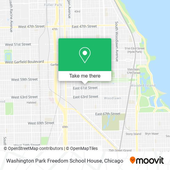 Mapa de Washington Park Freedom School House