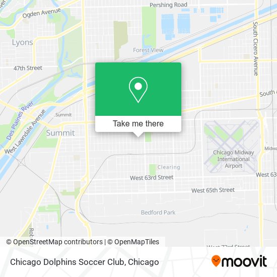 Chicago Dolphins Soccer Club map