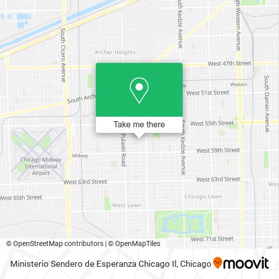 Mapa de Ministerio Sendero de Esperanza Chicago Il