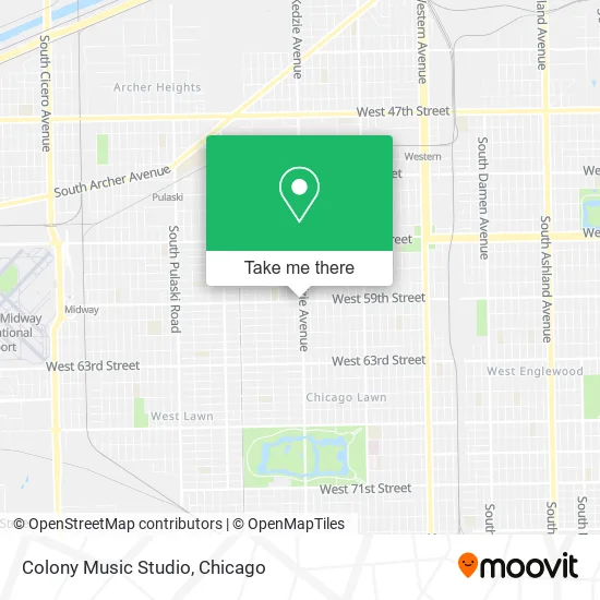 Colony Music Studio map