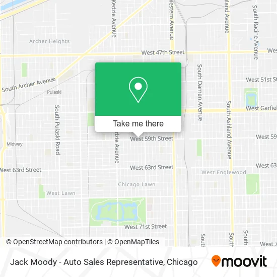 Mapa de Jack Moody - Auto Sales Representative