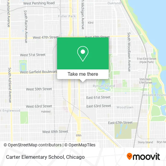 Mapa de Carter Elementary School