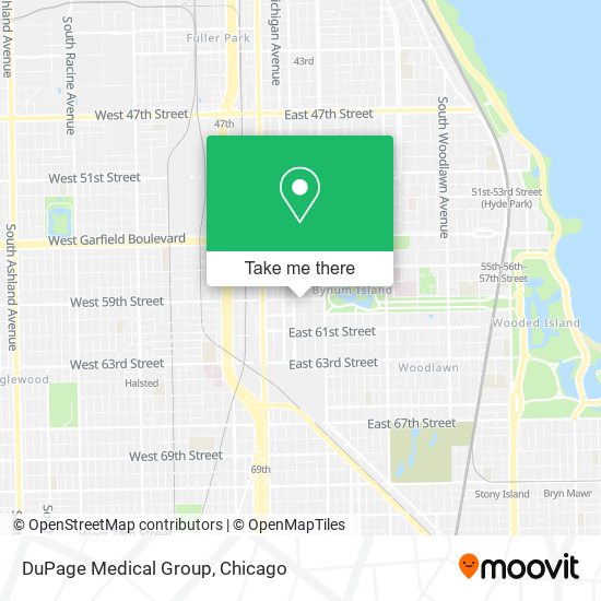 Mapa de DuPage Medical Group