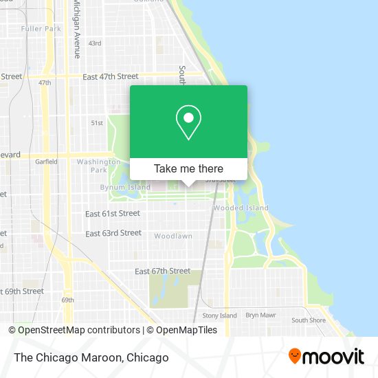 The Chicago Maroon map