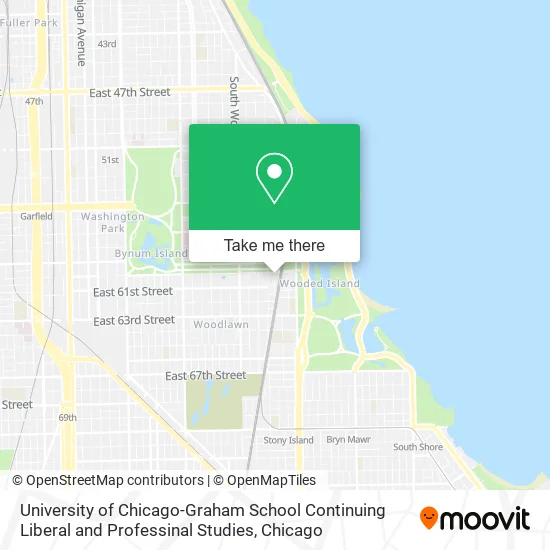 Mapa de University of Chicago-Graham School Continuing Liberal and Professinal Studies