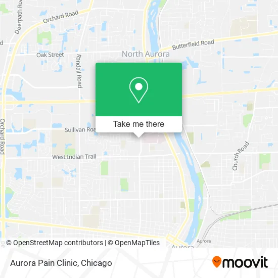 Aurora Pain Clinic map