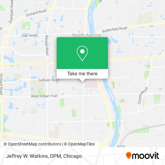 Jeffrey W. Watkins, DPM map