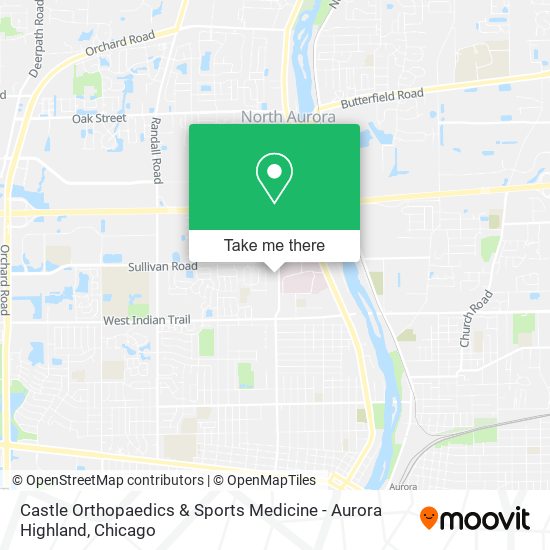 Castle Orthopaedics & Sports Medicine - Aurora Highland map