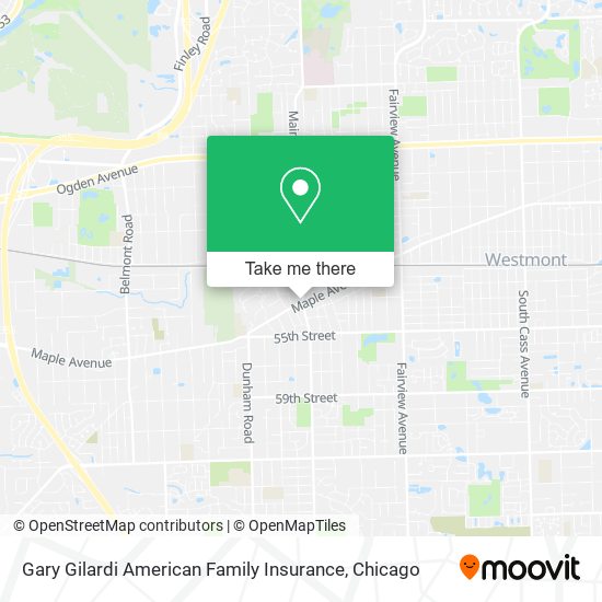 Mapa de Gary Gilardi American Family Insurance