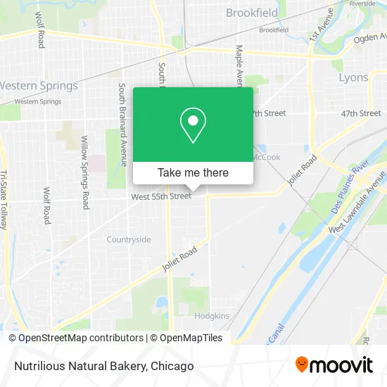 Nutrilious Natural Bakery map