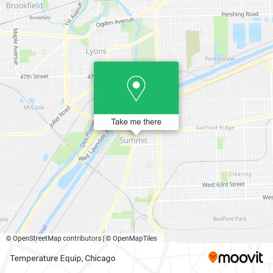 Temperature Equip map