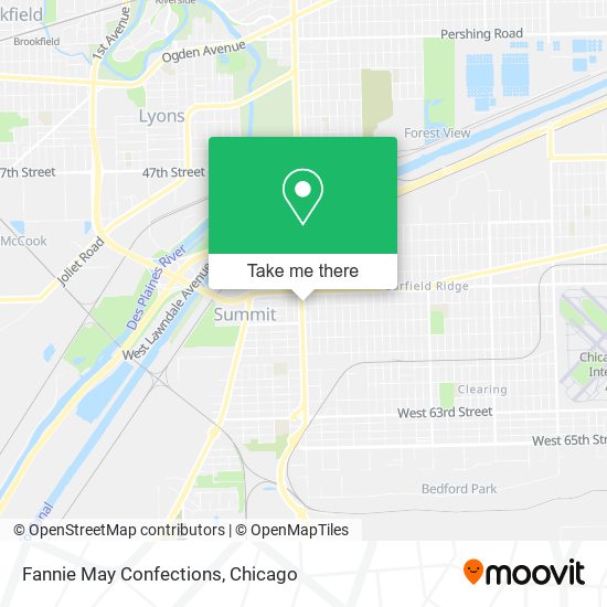 Fannie May Confections map