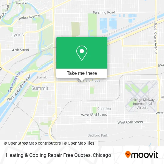 Mapa de Heating & Cooling Repair Free Quotes