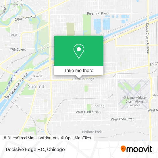 Mapa de Decisive Edge P.C.
