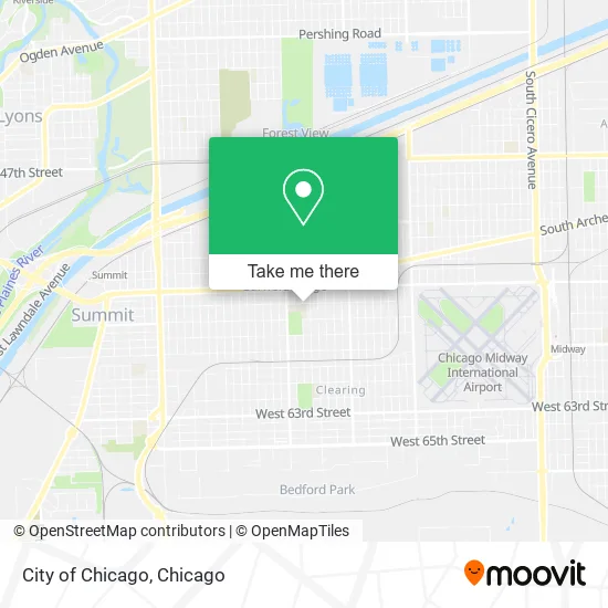 City of Chicago map