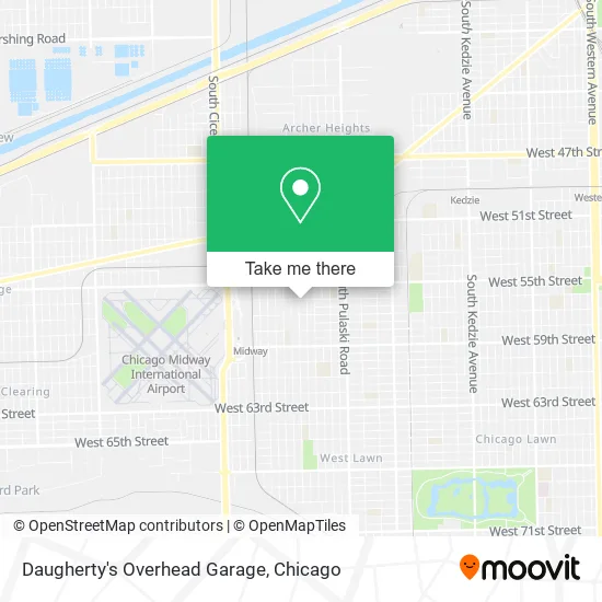 Daugherty's Overhead Garage map