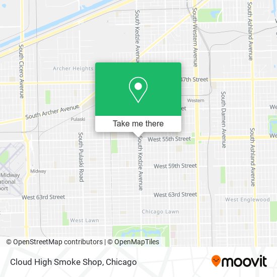 Cloud High Smoke Shop map