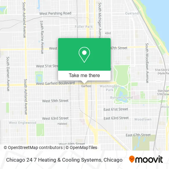 Chicago 24 7 Heating & Cooling Systems map