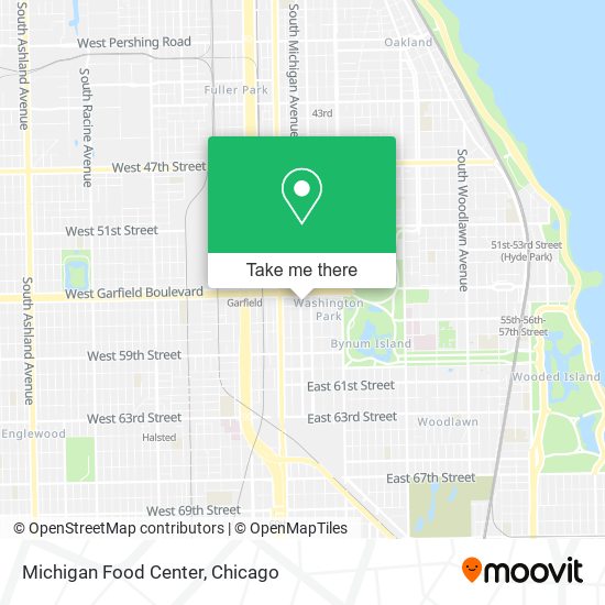 Michigan Food Center map