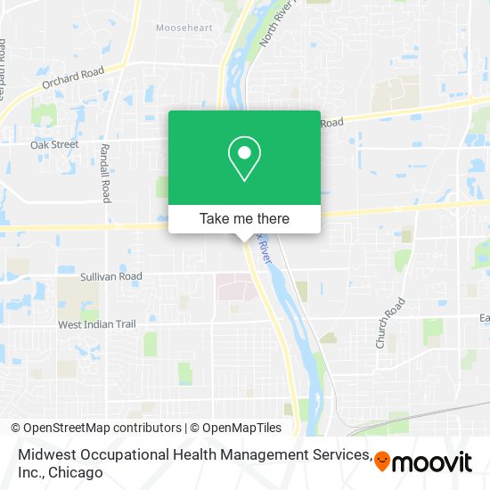 Mapa de Midwest Occupational Health Management Services, Inc.