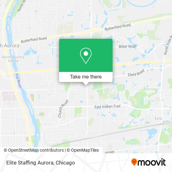 Mapa de Elite Staffing Aurora
