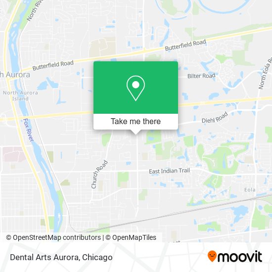 Dental Arts Aurora map