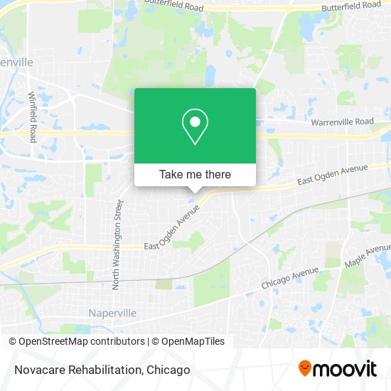 Mapa de Novacare Rehabilitation