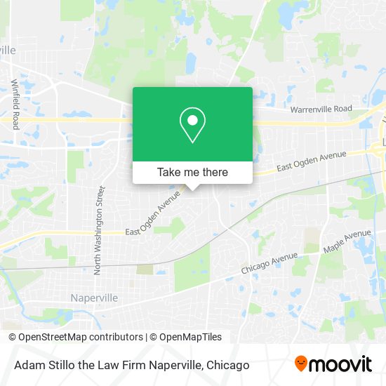 Adam Stillo the Law Firm Naperville map