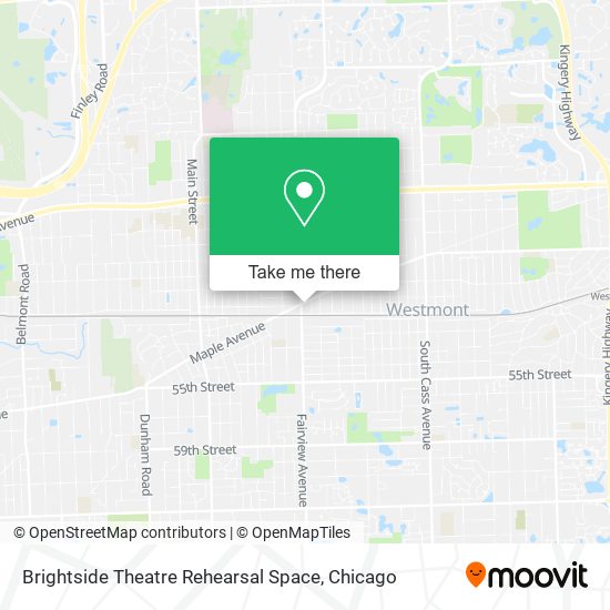 Brightside Theatre Rehearsal Space map