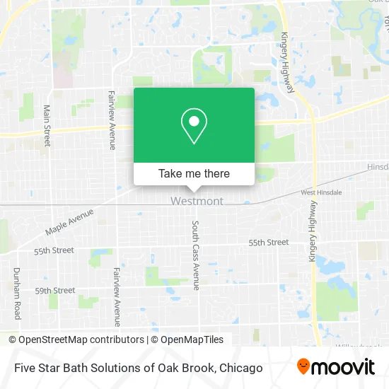Mapa de Five Star Bath Solutions of Oak Brook