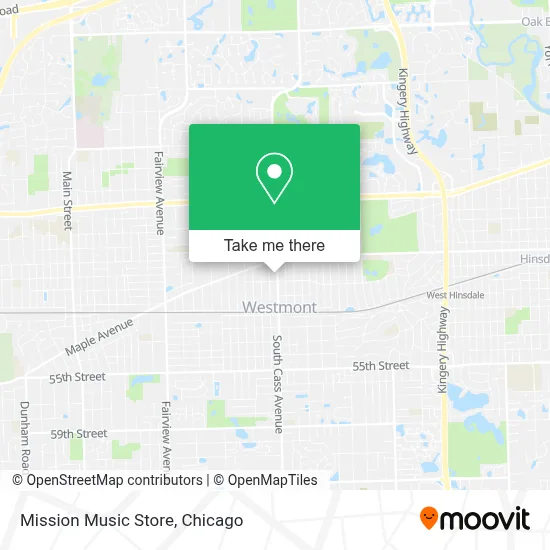 Mission Music Store map