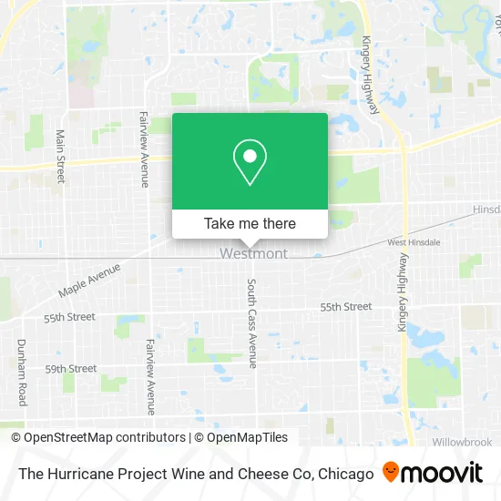 Mapa de The Hurricane Project Wine and Cheese Co