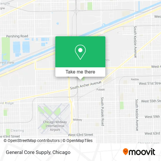General Core Supply map