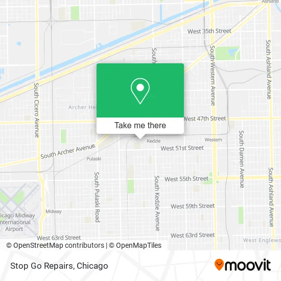 Stop Go Repairs map