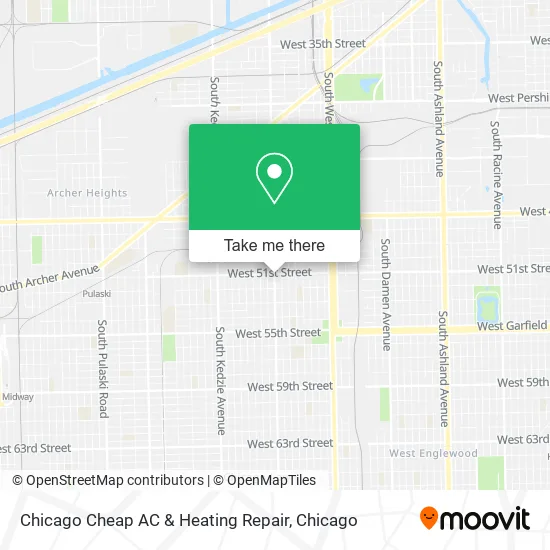 Mapa de Chicago Cheap AC & Heating Repair