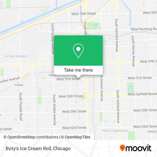 Mapa de Boty's Ice Cream Roll