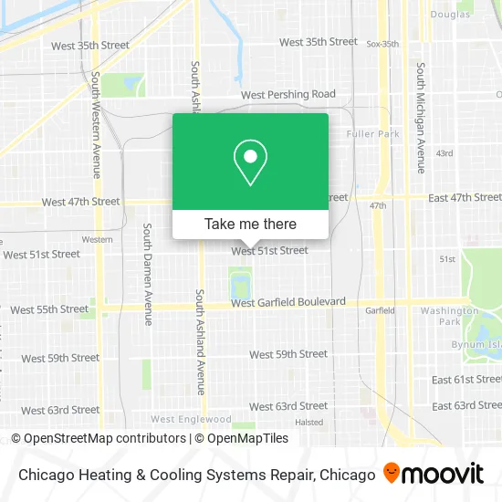 Mapa de Chicago Heating & Cooling Systems Repair