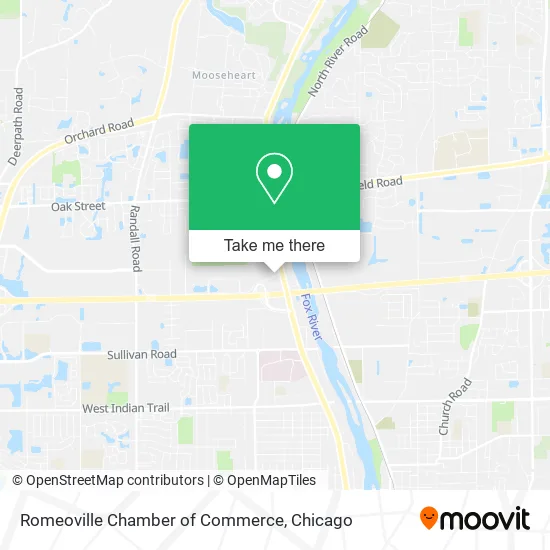 Romeoville Chamber of Commerce map