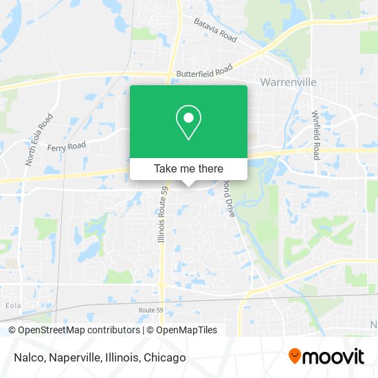 Mapa de Nalco, Naperville, Illinois