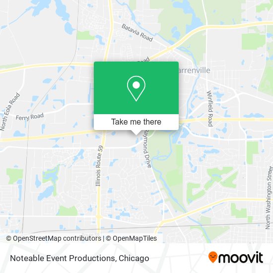 Noteable Event Productions map