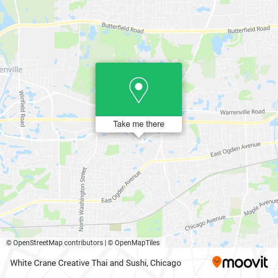 Mapa de White Crane Creative Thai and Sushi