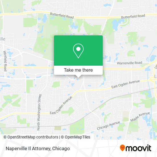 Naperville Il Attorney map