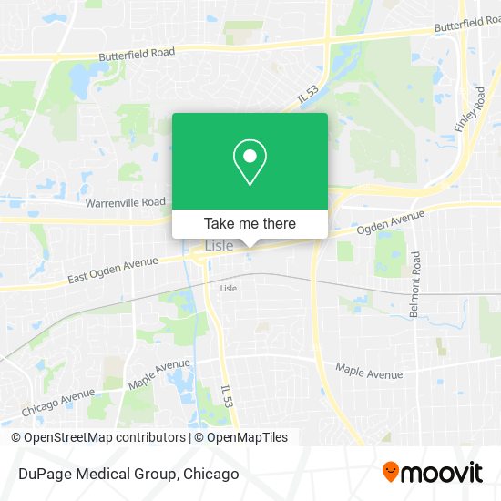 Mapa de DuPage Medical Group