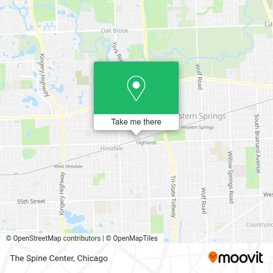 The Spine Center map