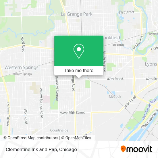 Clementine Ink and Pap map