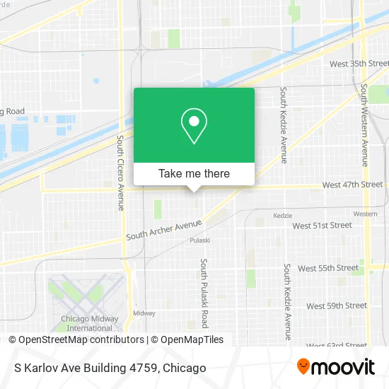 S Karlov Ave Building 4759 map