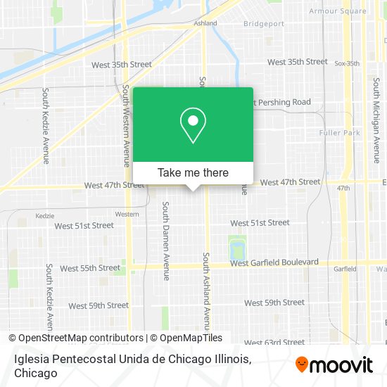 Mapa de Iglesia Pentecostal Unida de Chicago Illinois