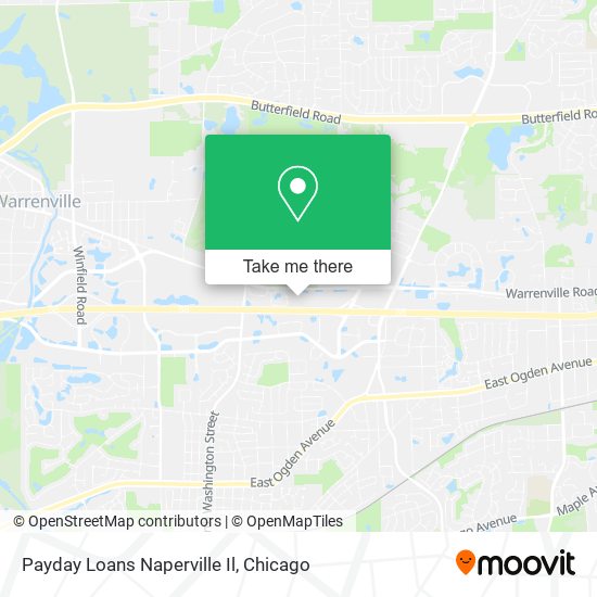 Payday Loans Naperville Il map